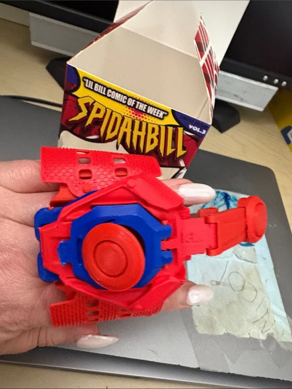 Spider Man Web Blaster Toy - Red Spider Man Keychain